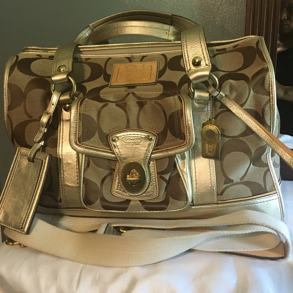 Coach Signature Dog Pet Carrier Bag Rare
